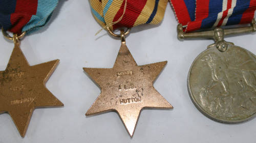 Complete WW2 medal group -Transvaal Scottish