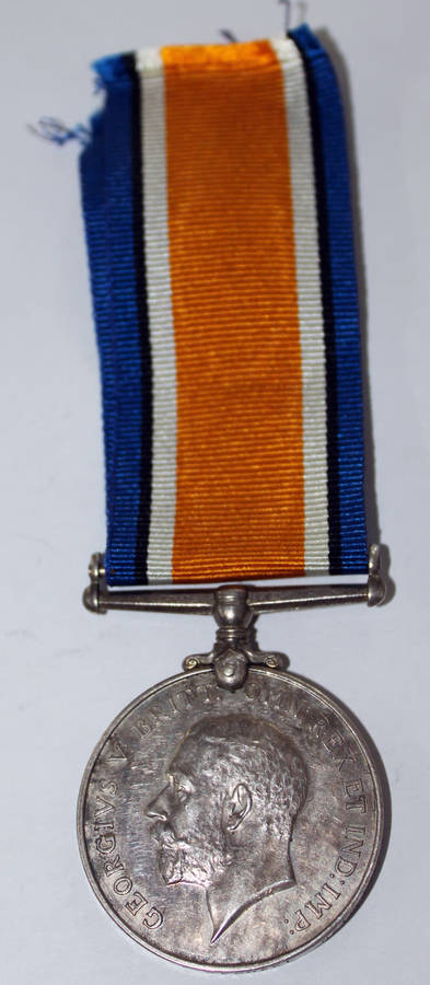 British War Medal 1914-1918 -Warrant Officer in Nairobi Defence Force.