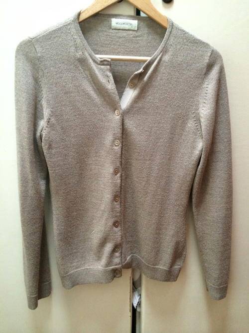 Beige 50% wool Woolworths cardigan Size Small
