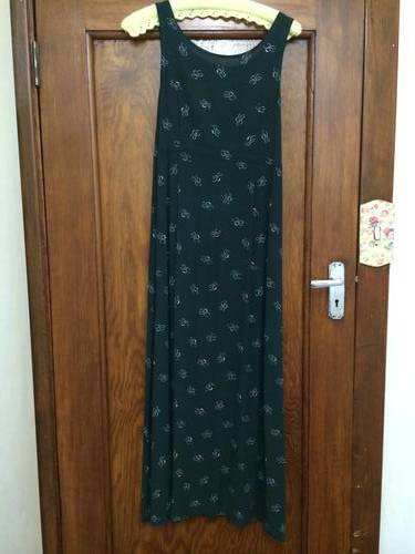 Dark green long dress-Medium