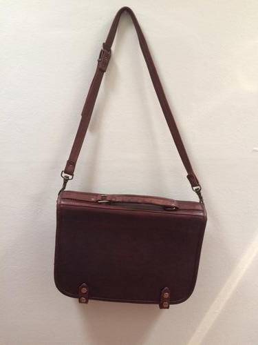 genuine leather satchel
