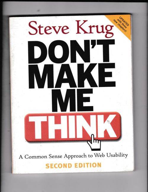 DON'I MAKE ME THINK(SECOND EDITION)---STEVE KRUG