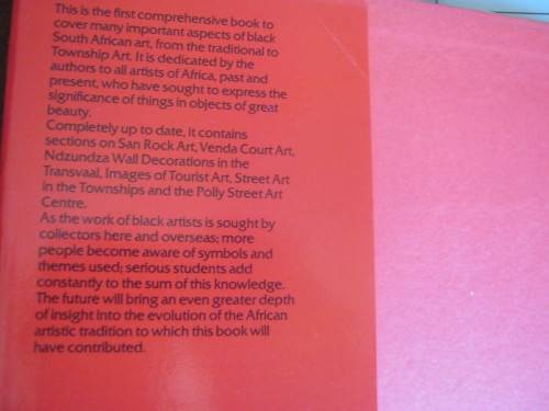 AFRICAN ART IN SOUTHERN AFRICA,FROM TRADITION TO TOWNSHIP