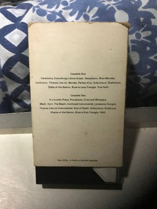 New Order Substance very scarce double cassette