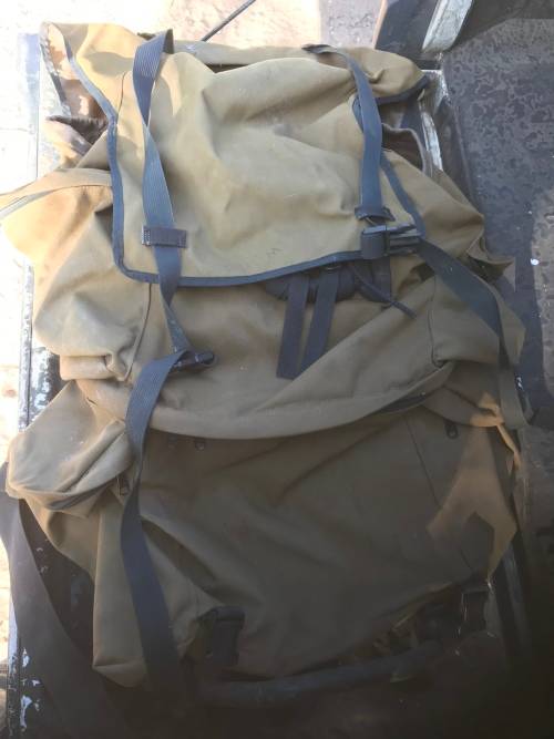 Border war period pattern 87 back pack