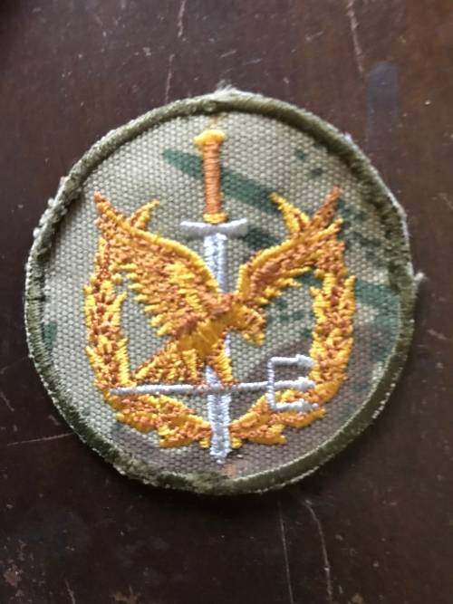 SAP special task force operators badge embroider on camo (obsolete)