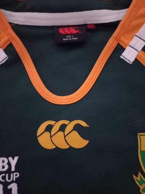 Springbok Rugby jersey 2011 World cup.