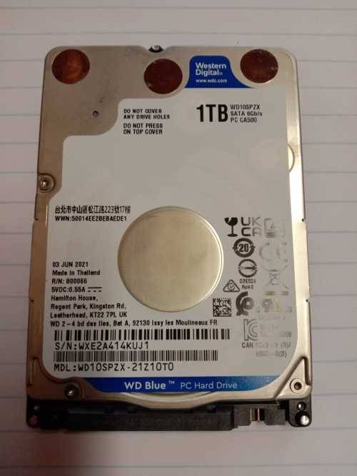 1TB Western Digital  2.5`  HDD