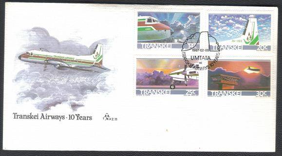 TRA1987 10TH ANNIV - AIRWAYS      FDC 2.11          5 3 1987