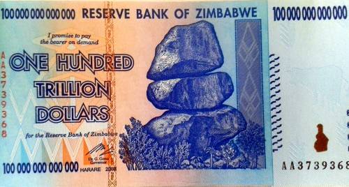 Zimbabwe  Trillion Dollars Series