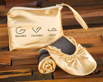 Cherry Fold-Up Ballet Flats (M)