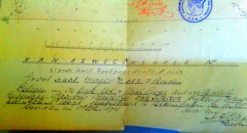 Land Documents Signed by President Brand (1877)