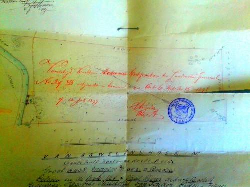 Land Documents Signed by President Brand (1877)