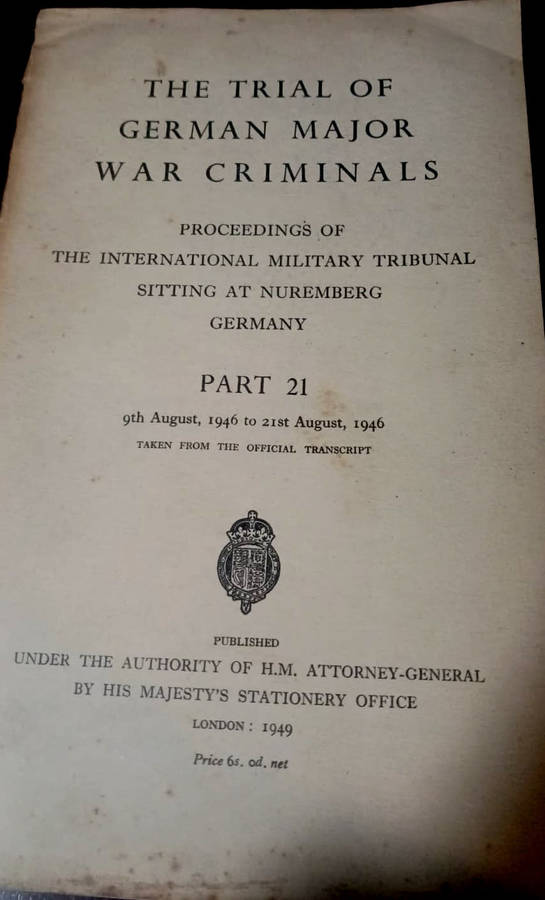 The Trial of German Major War Criminals: proceedings of the International Military Tribunal (1949)