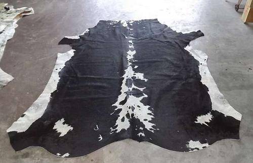 A grade black and white Nguni skin