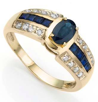 10K SOLID YELLOW GOLD KASHMIR BLUE CEYLON SAPPHIRE AND DIAMOND RING!  1.320CTS!!