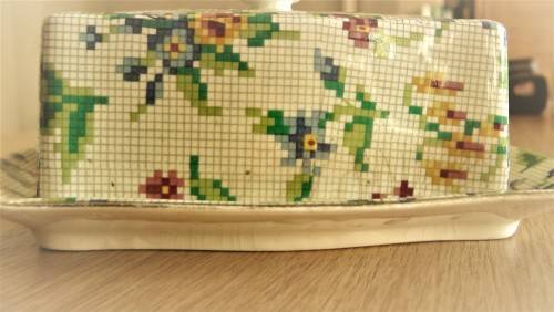Royal Winton Queen Anne Chintz Butter Dish and Cover, 2995, c.1936, England, Excellent