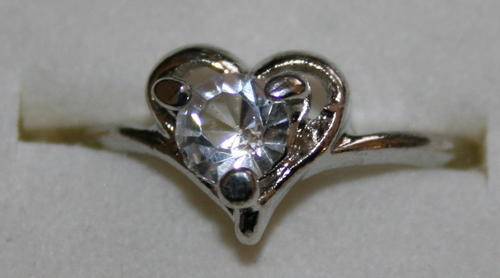 **CrAzY Auction!!** Handcrafted CZ Platinum Plated Ring (LR7)