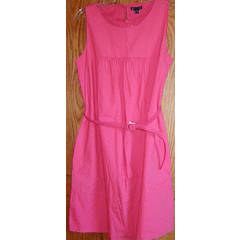 **IN STOCK**GAP Bright Pink Sleeveless Dress Size Medium NWT $49.99 100% cotton