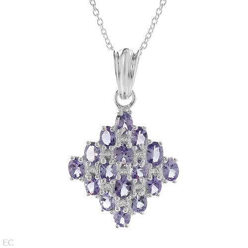 **R3 200.00**Pleasant Brand New Necklace With 2.75ctw Genuine Tanzanites Made in 925 Sterling silver