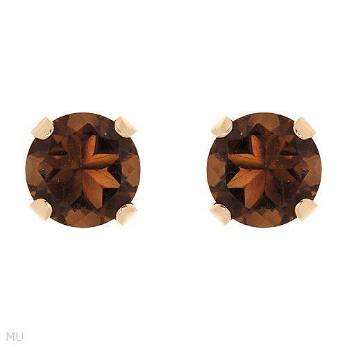 **R300.00**Wonderful Brand New Stud Earrings With 1.30ctw Genuine Topazes Made of Yellow Gold