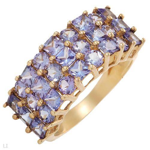 **R25 000***Stunning Brand New Ring With 2.55ctw Genuine Tanzanites Crafted in Yellow Gold