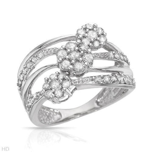 *R32 000***Stunning Brand New Ring With 0.75ctw Genuine Diamonds White Gold- Size 7