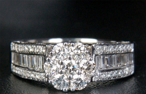 R75000**Gorgeous 1.59CT VS Diamond 14K Gold Wedding Band Ring