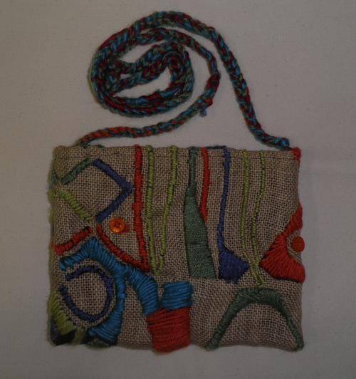 Unique African Embroidered Handbag