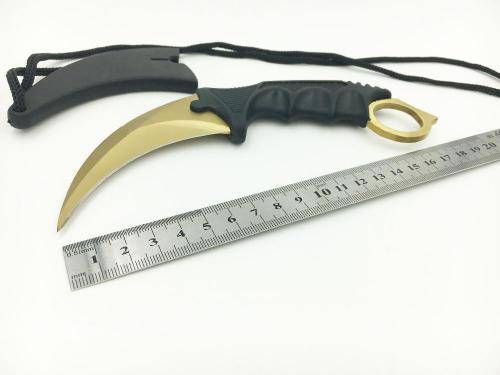 GOLD Counter Strike Titanium Karambit Knife fox Claws necklace knife - ONLY 3 AVAILABLE!!