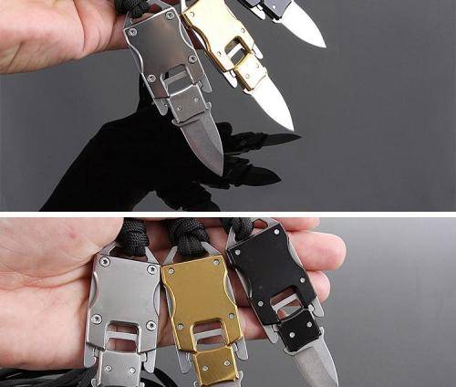 Multifunction Stainless Steel Knife Liner Lock, Hollowing-out Handle & Belt Clip - 2 AVAILABLE!