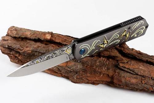 CM83 440 blade folding knife with 3D pattern and line lock -  LAST 3 Available!!