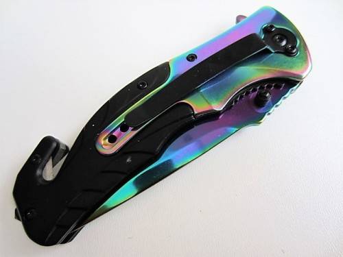 Boker Military Rainbow knife with 440 tempered rainbow stainless steel blade - 2 AVAILABLE!!