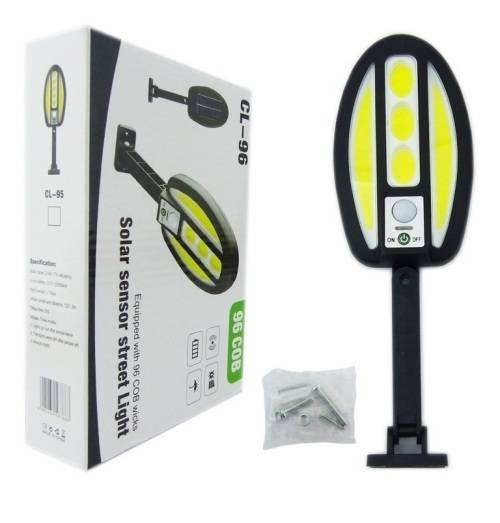96 Cob Solar Sensor Street Light - 24 available