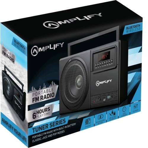 Amplify Tuner Series Bluetooth Radio - Black