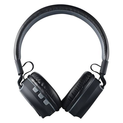 Amplify Fusion Series Bluetooth Wireless Headphones in Black and Grey with FM Radio