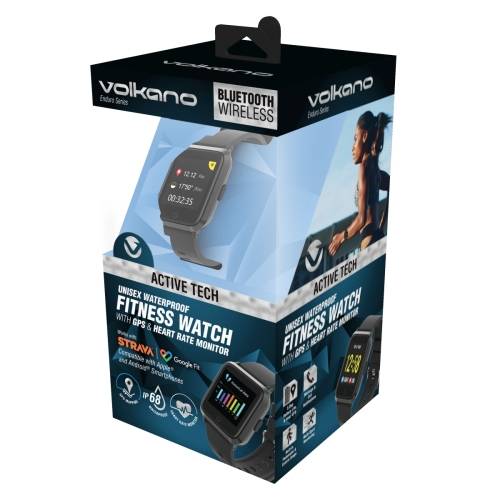 Volkano Active Tech Enduro Series GPS Watch with Heart Rate Monitor