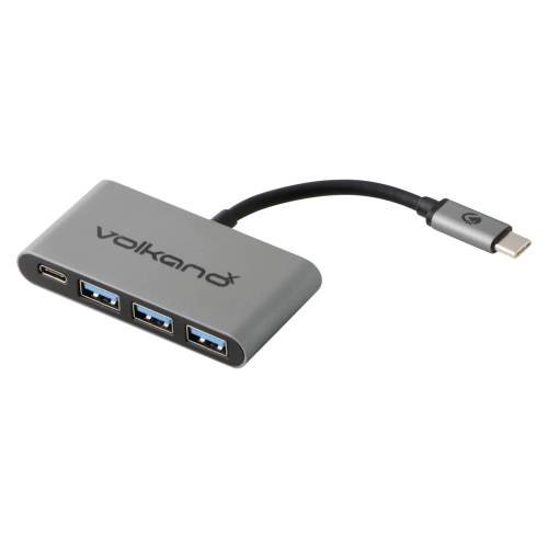 Volkano Core Hub Series High Speed and Fast Charging USB Type-C 3-Port Hub