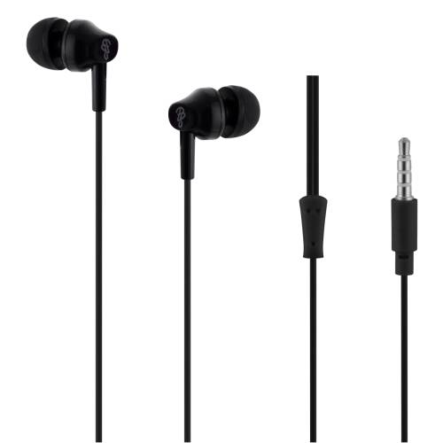 Pro Bass Genesis Series Stereo Aux Earphones - Black