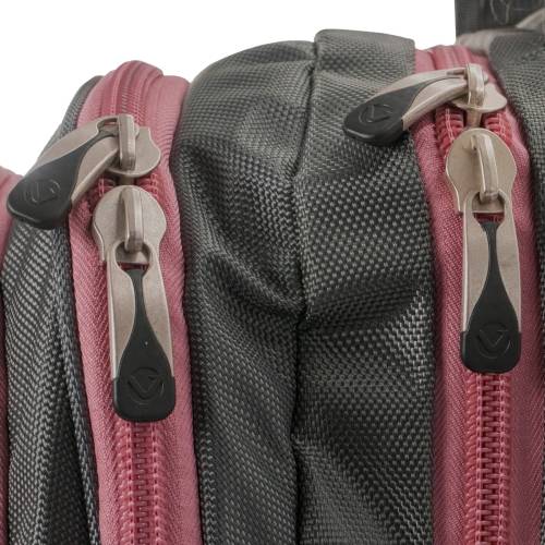 Volkano Orthopaedic Series 15.6` (39.6 cm) Trolley Backpack in Grey and Pink