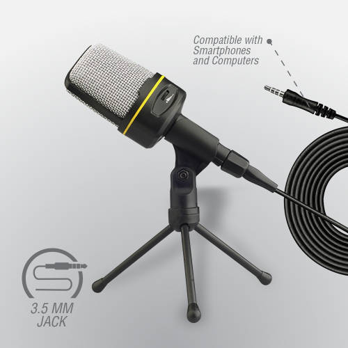 Volkano Stream Media Series 3.5mm Desktop Microphone