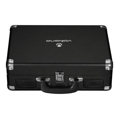 Volkano Retro Series Portable Vinyl Player and Bluetooth Speaker - Black