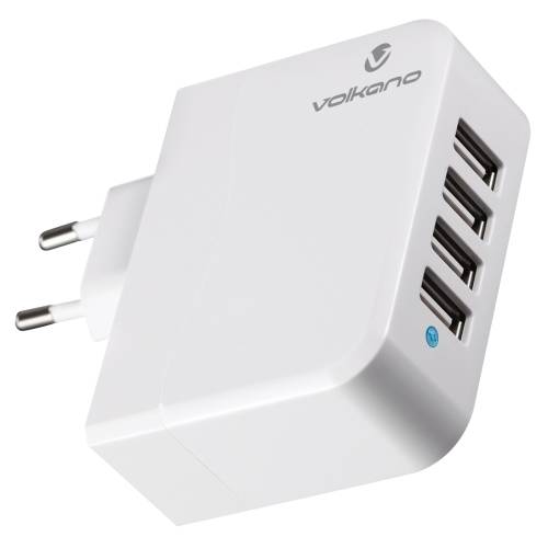 Volkano Quattro Series Smart USB Wall Charger