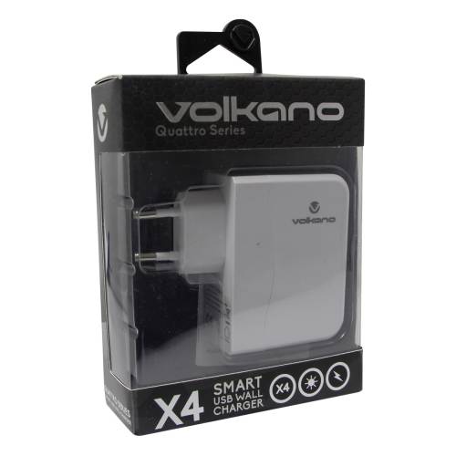 Volkano Quattro Series Smart USB Wall Charger