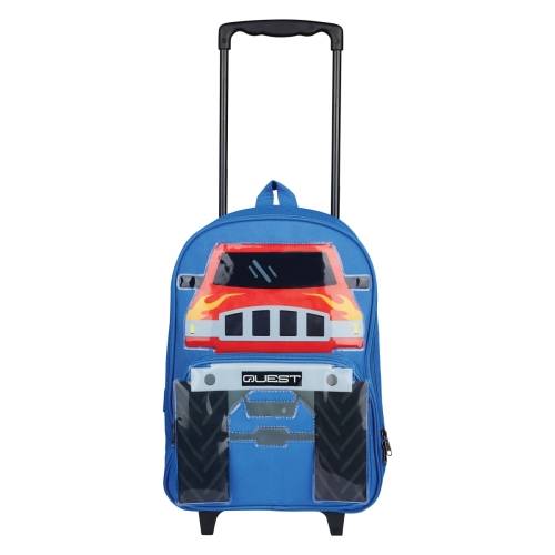 Quest Monster Truck Series Trolley Backpack - Blue