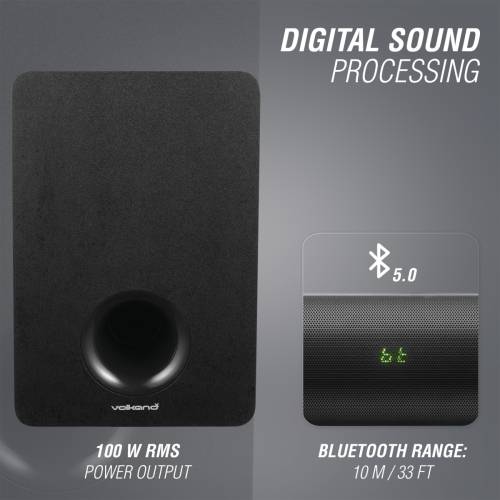 Volkano X Hypersonic Series 100W 2.1 Soundbar