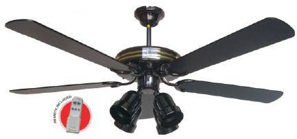 132cm Ceiling Fan - Reversible with Remote Control (GOLDAIR) ***BRAND NEW***
