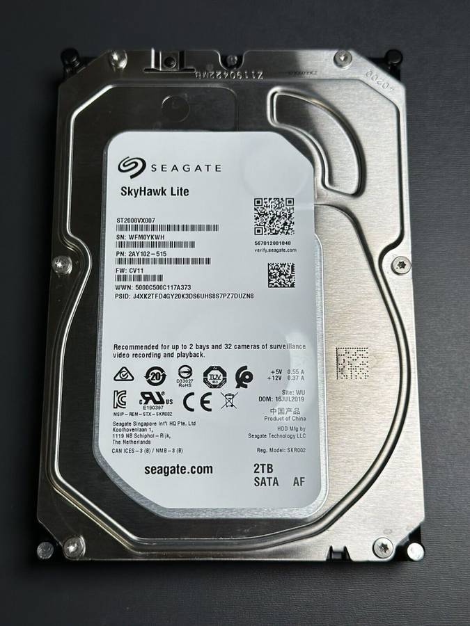 Seagate Skyhawk Lite 3.5` 2tb SATA Hard