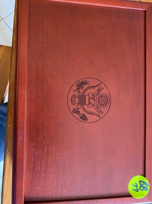 EXCELLENT COIN HOLDER BOX WITH KEY 3 LAYERS EMPTY