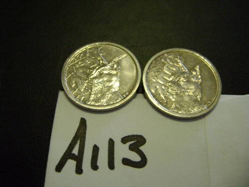 2X   2004 SA MINT ISSUED TOKENS WILD CAT  BID PER COIN  R10.00